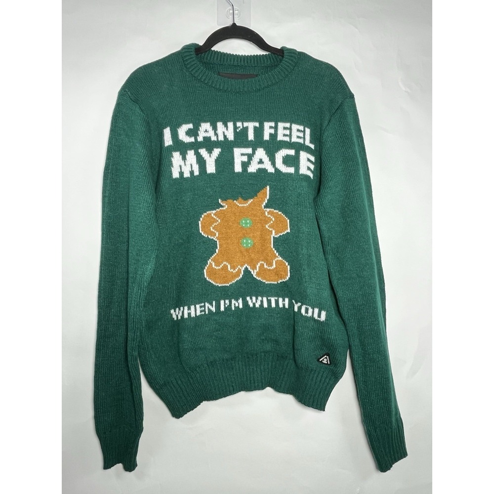American & Stitch Gingerbread Funny Christmas Sweater Sz XL Holiday Xmas Party‎
